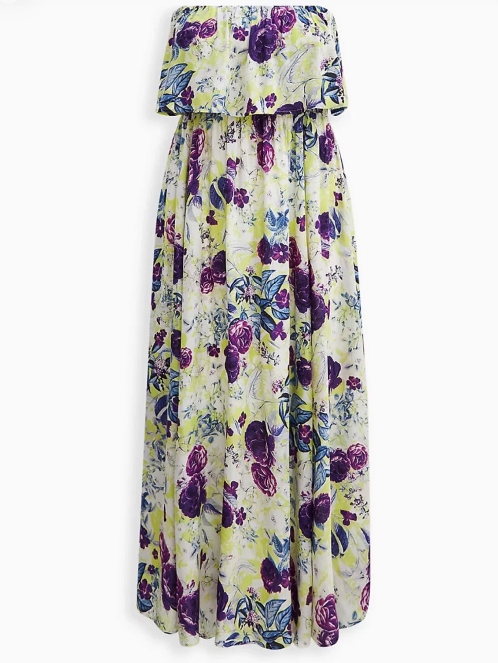 NWT Torrid Strapless Ruffle Maxi Dress